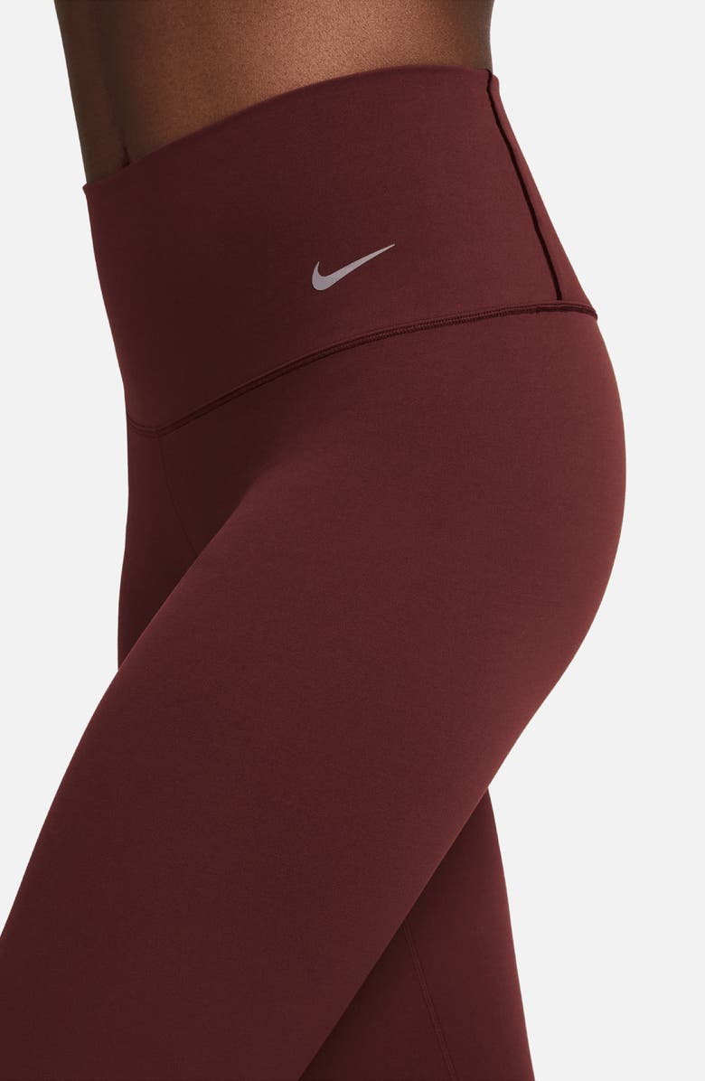 Nike Zenvy Dri-FIT High Waist Leggings, Alternate, color, 652 652 Burgundy Crush/Black