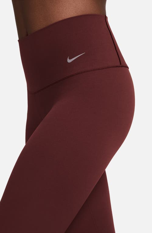 Nike Zenvy Dri-fit High Waist Leggings In Burgundy