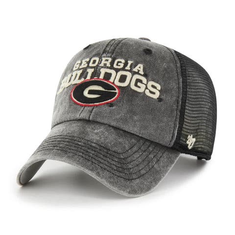 Men's '47  Black Georgia Bulldogs Drumlin Clean Up Adjustable Hat