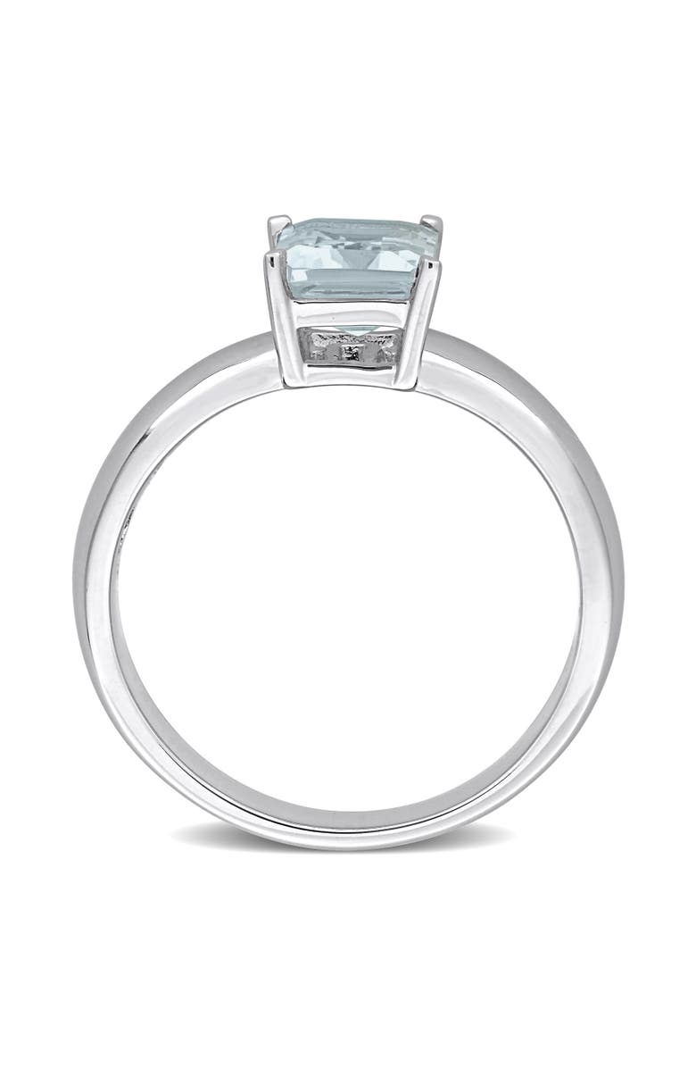 Julianna B. Aquamarine Solitaire Ring 14k, Alternate, color,