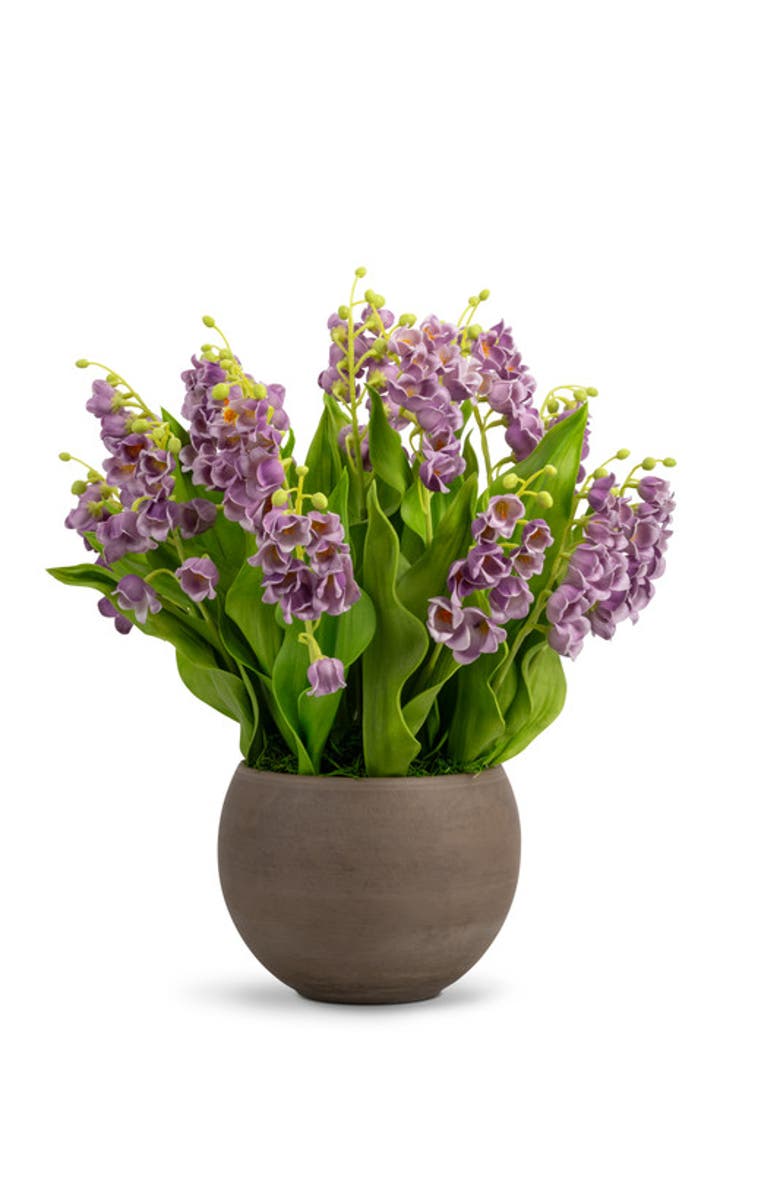 CocoBella Veda RealTouch Muguet Arrangement, Main, color, Periwinkle