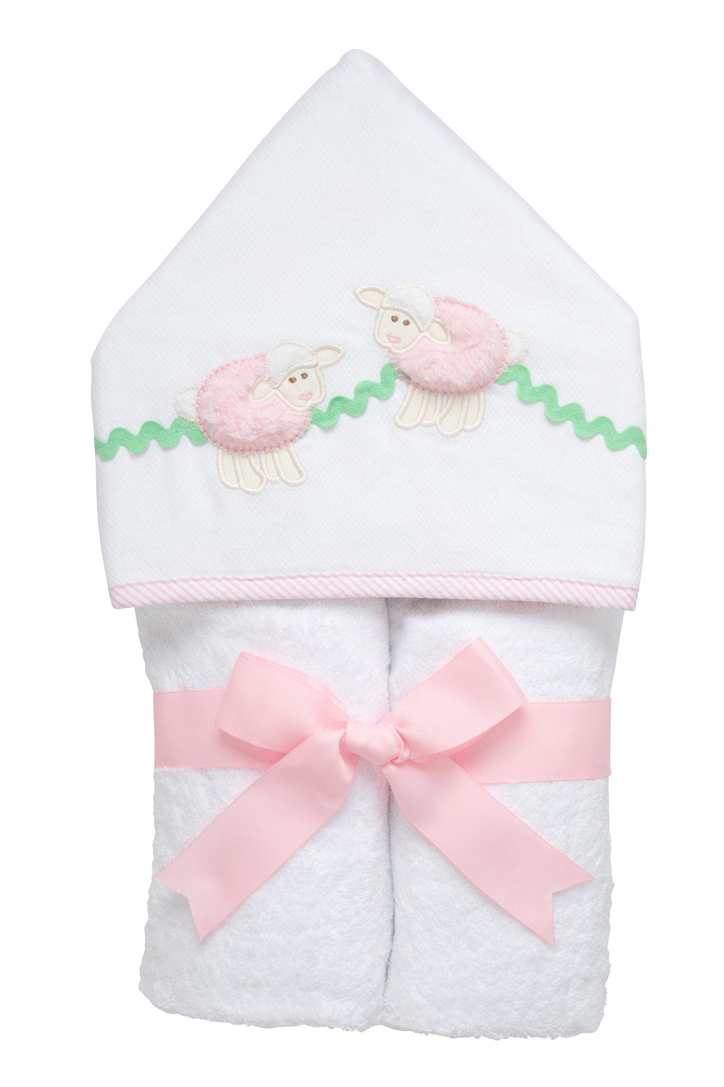 3 Marthas Playful Pals Everykid Towel in Pink Lamb 