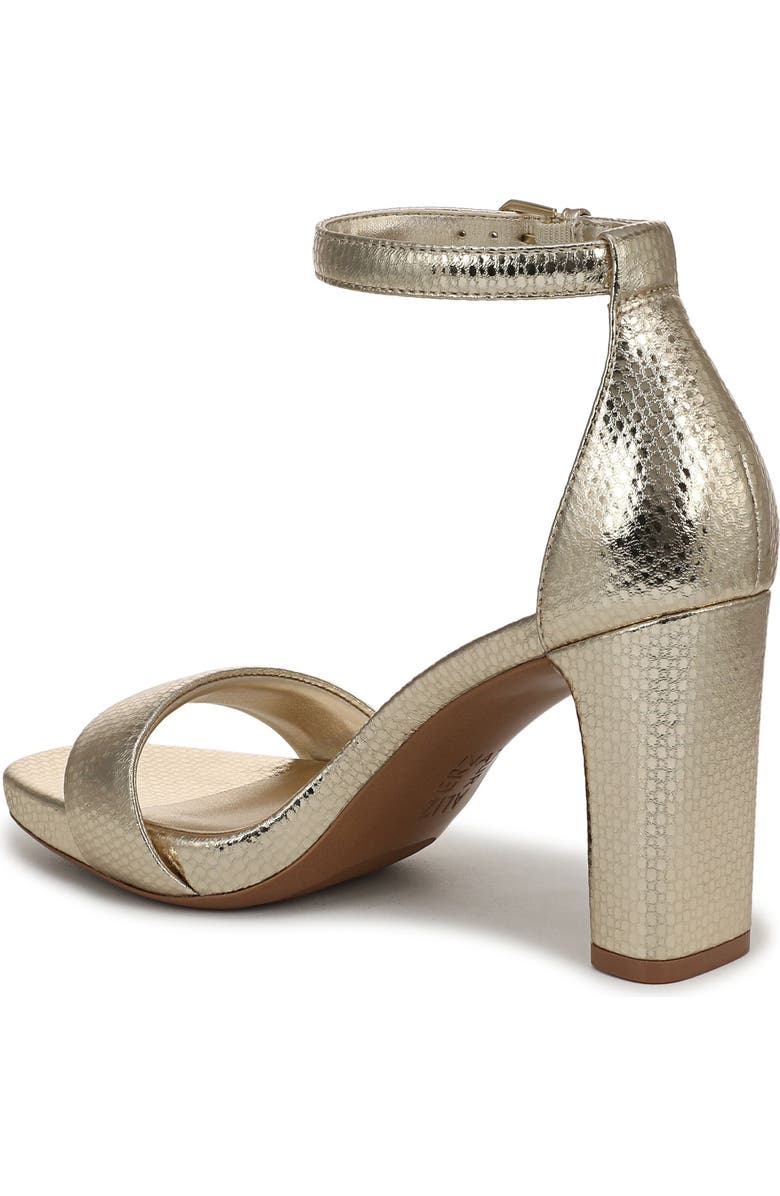 Naturalizer Joy Ankle Strap Sandal, Alternate, color, Light Gold