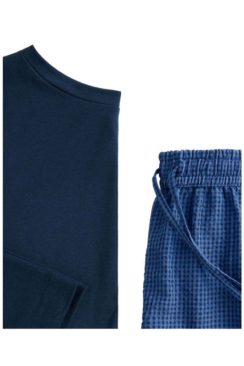 Cotton Pajamas, Alternate, color, NAVY