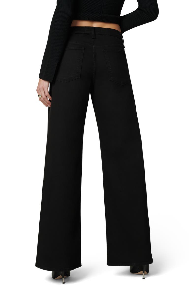 The Lou Lou Low Rise Wide Leg Jeans, Alternate, color, BLACK