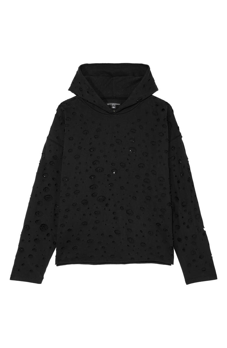 Cult of Individuality Signature Holes French Terry Pullover Hoodie, Alternate, color, 