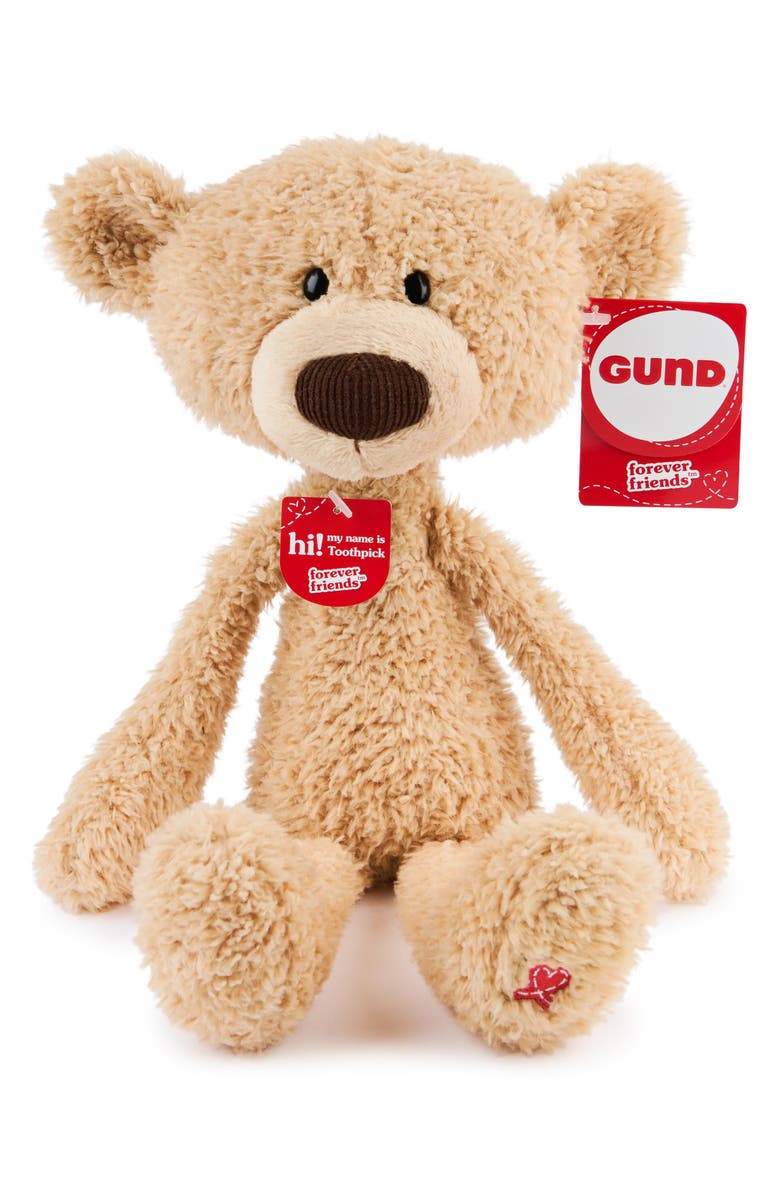 Beige Bear Toothpick Plush Toy