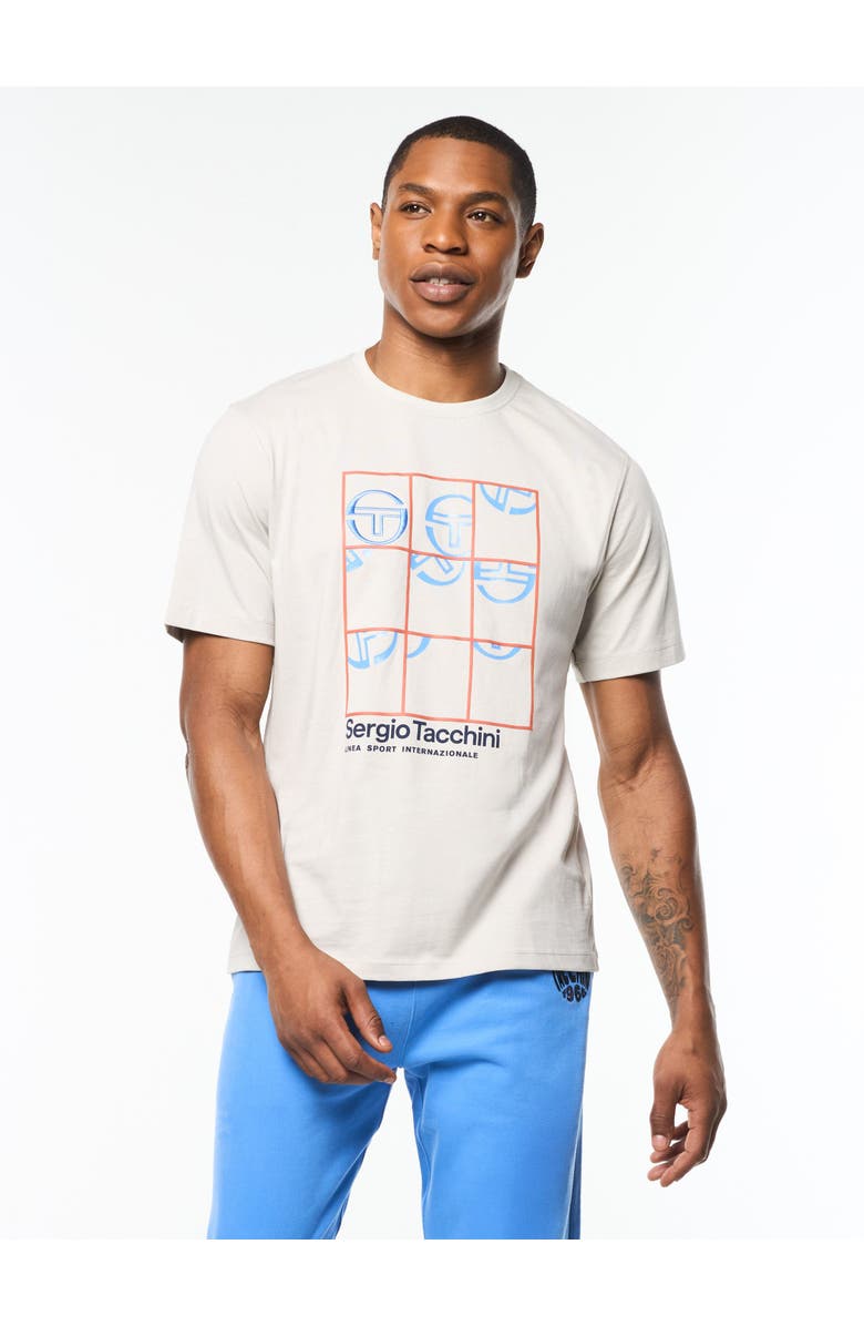 Sergio Tacchini Vincere T-shirt, Main, color, Quiet Grey