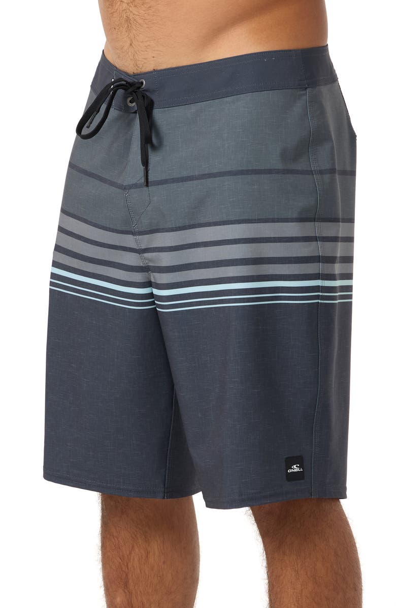 O'Neill Hyperfreak Heat Stripe Swim Trunks, Alternate, color, Phantom