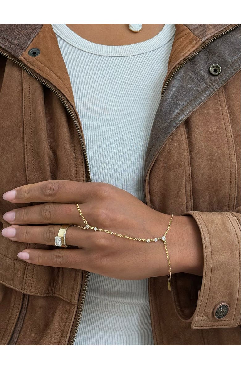 Set & Stones Miley Hand Chain, Alternate, color, Gold