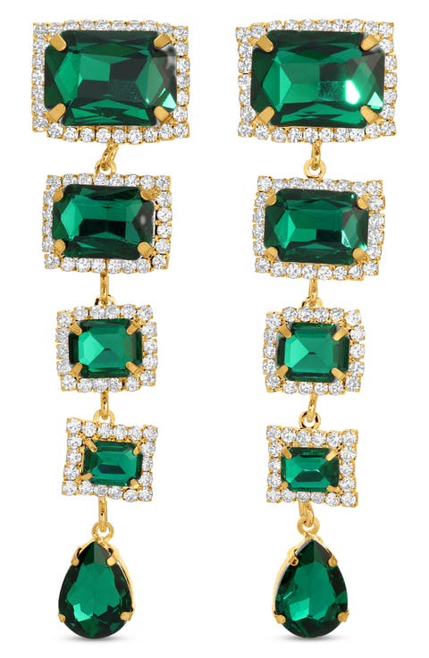 Gillian Cubic Zirconia Drop Earrings