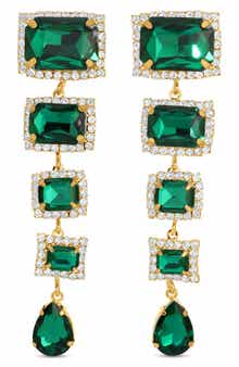 EYE CANDY LOS ANGELES Gillian Cubic Zirconia Drop Earrings