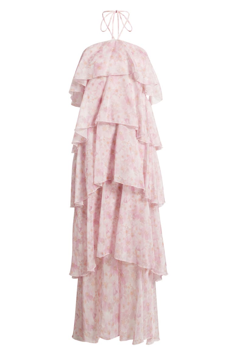 kait ruffled halter maxi dress Ronny Kobo Kait Ruffled Halter Maxi Dress