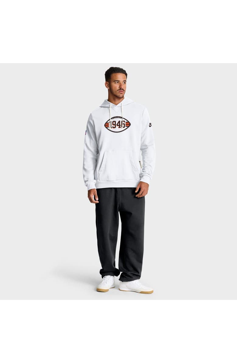 Nike Men's Nike White Cleveland Browns Sideline Standard Issue Alt 2 Dri-FIT Hoodie, Alternate, color, White