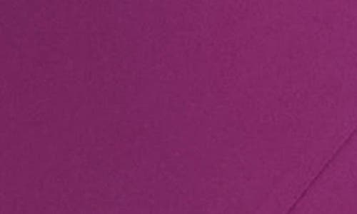 Maggy London Short Sleeve Asymmetric Midi Dress In Purple