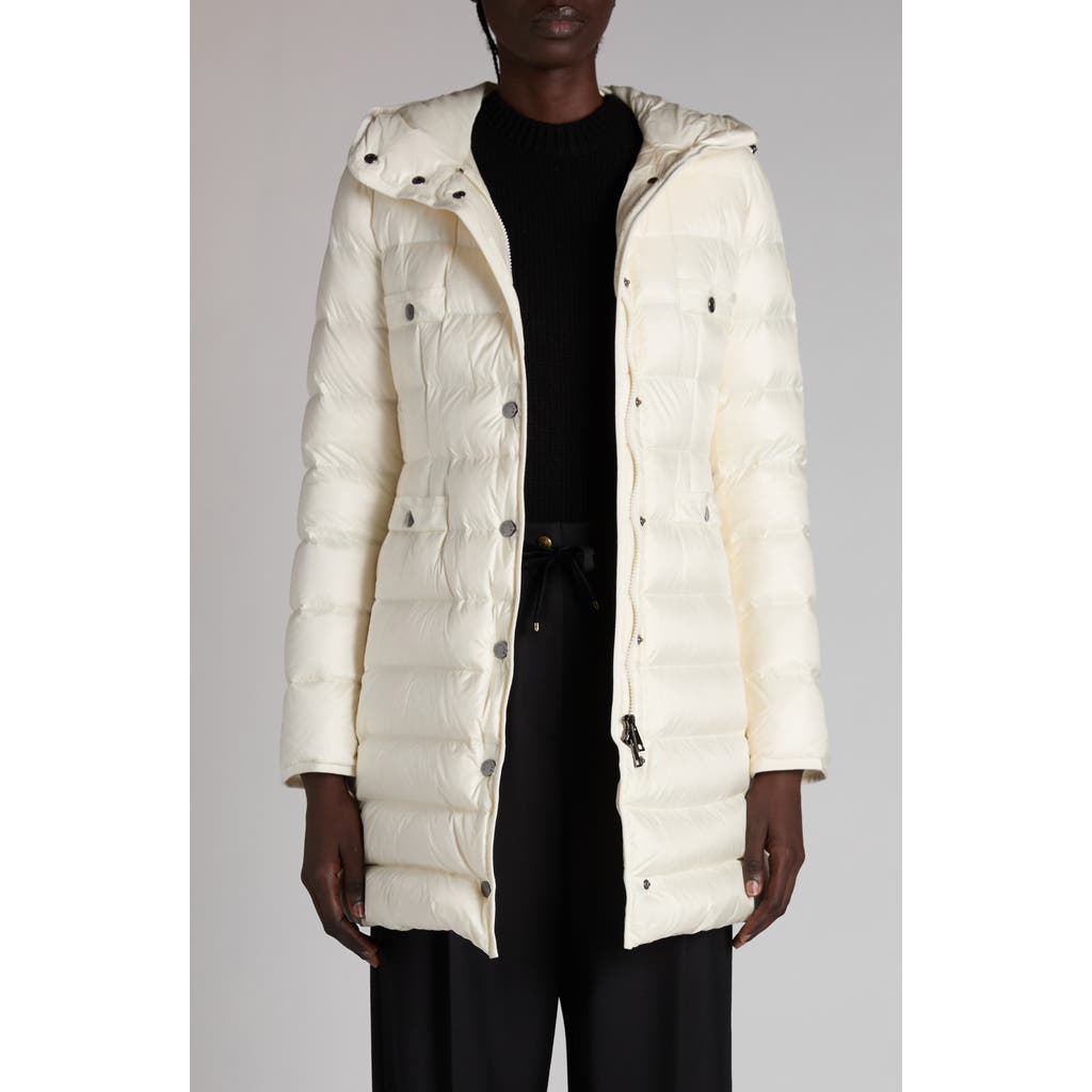 Moncler Hirma Down Long Parka In White