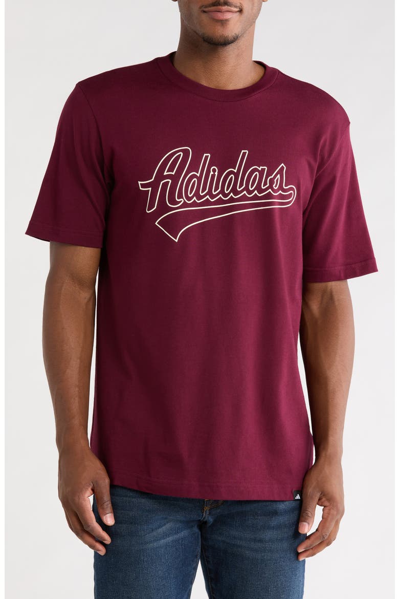 Varsity Tailsweep Graphic Tee, Main, color, MAROON
