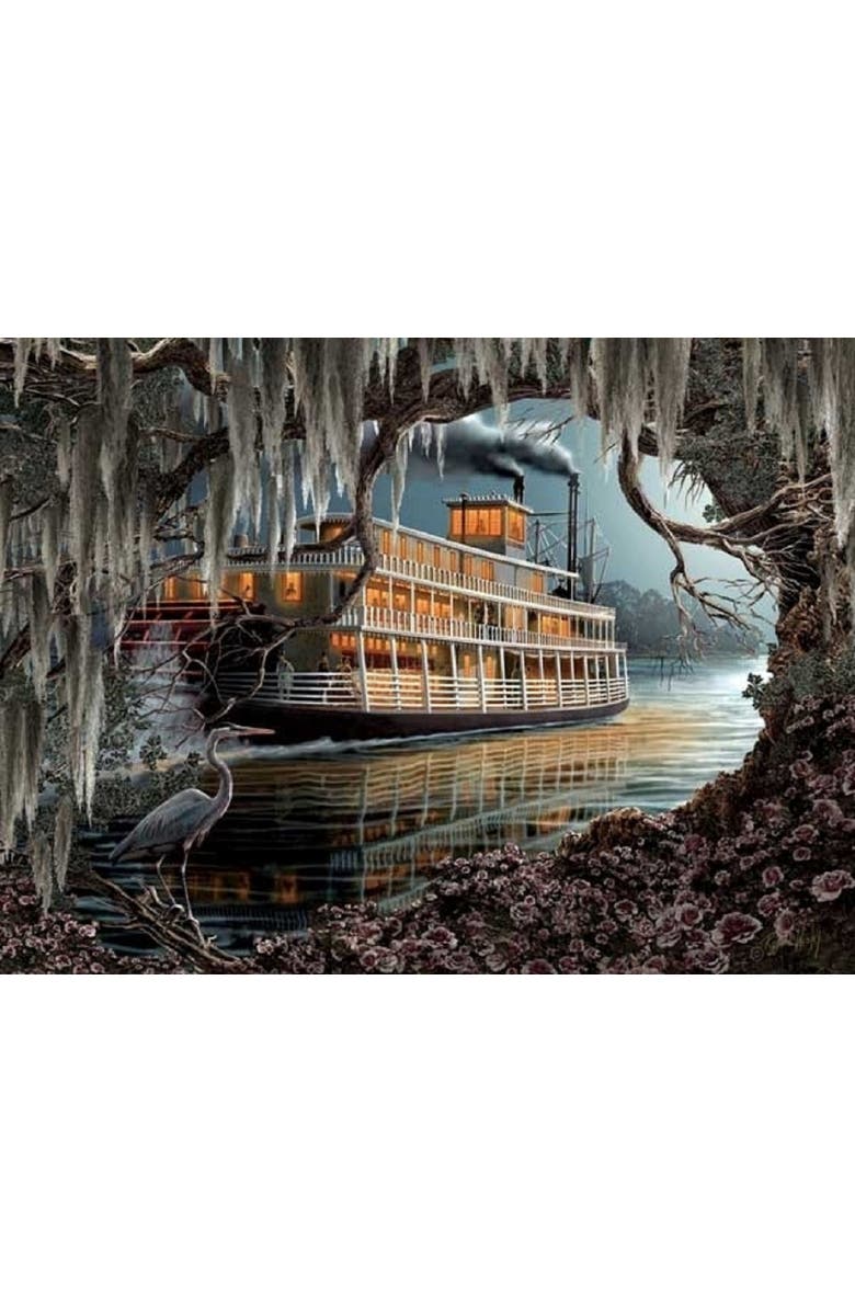 Sunsout Night on the River 1000 piece Jigsaw Puzzle for Adults, Alternate, color, Multicolor