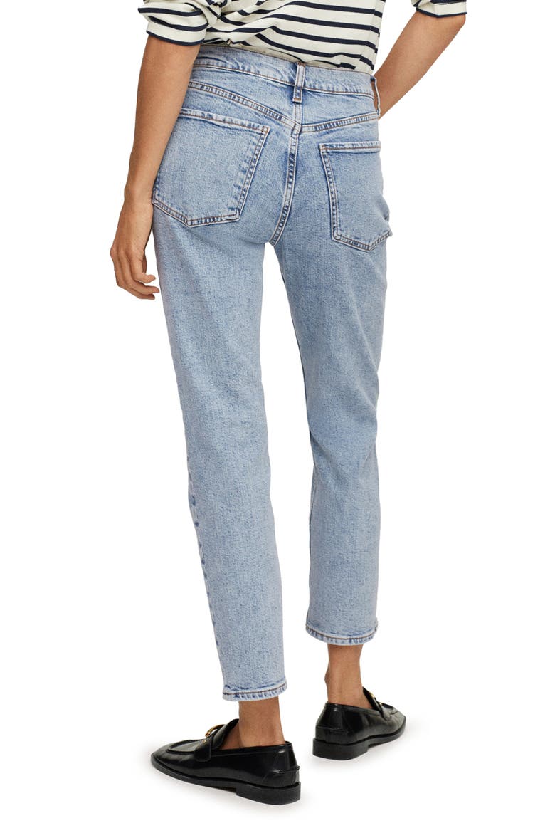 Committed Collection Ankle Straight Leg Jeans, Alternate, color, LIGHT BLUE