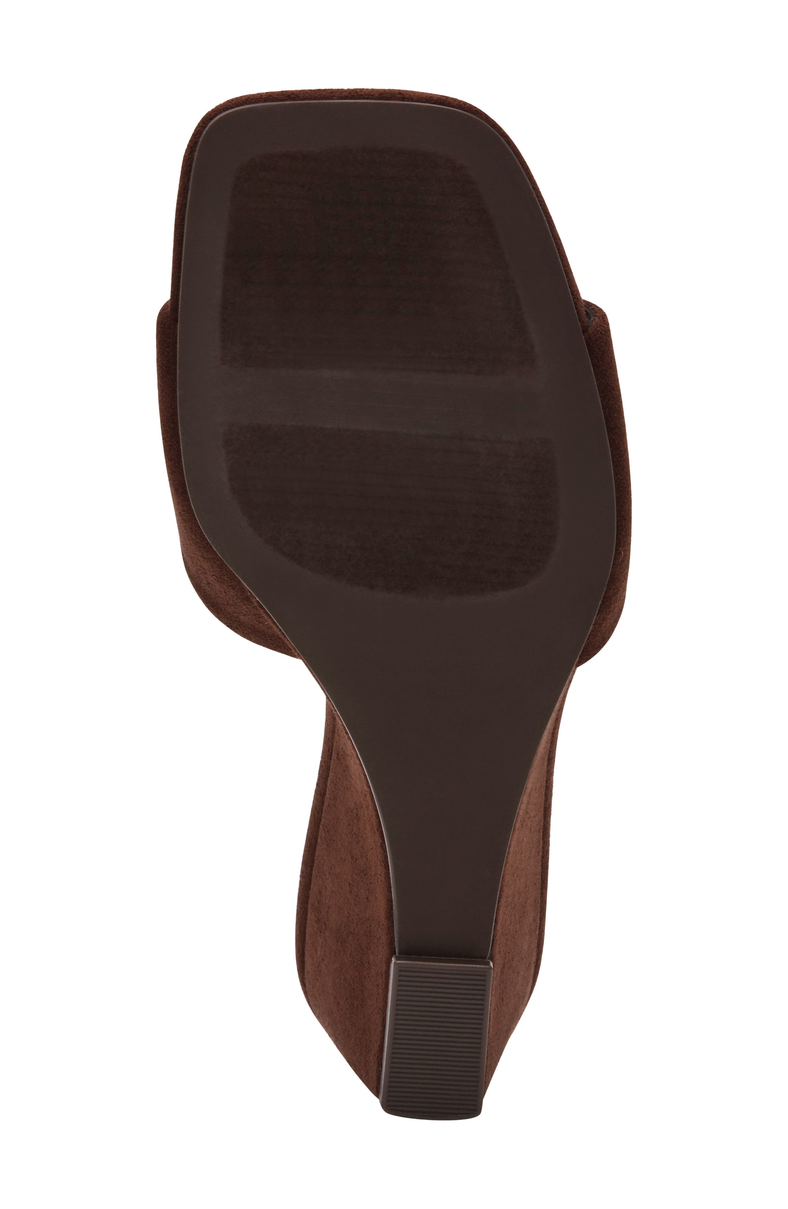 Everess Square Toe Mule, Alternate, color, BROWN