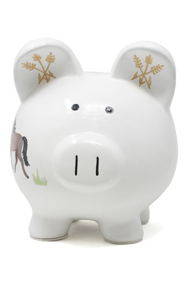 Banyard Piggy Bank, Main, color, WHITE