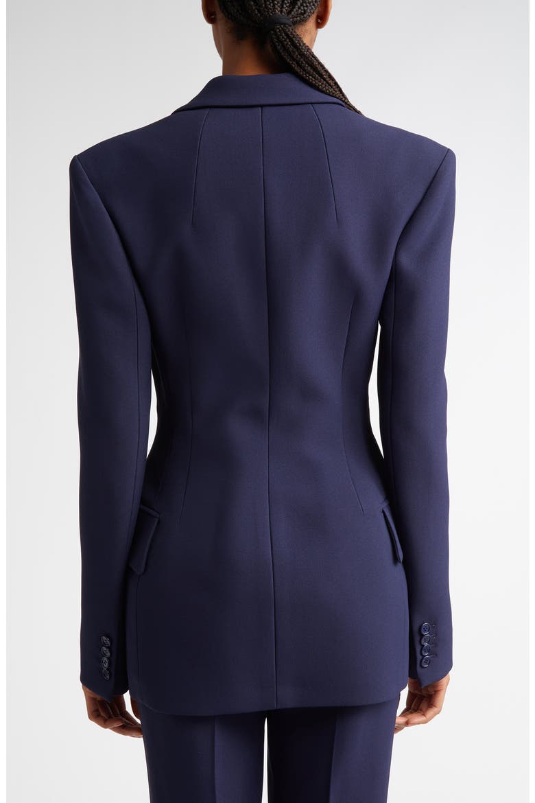 Sculpted Crepe Blazer, Alternate, color, MARITIME