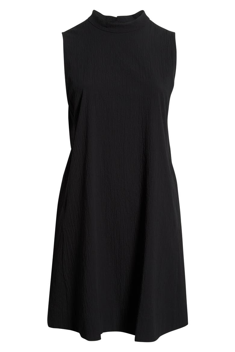 Mock Neck Sleeveless Dress, Alternate, color, BLACK