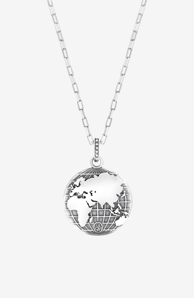Dower & Hall Men's One World Talisman Necklace, Alternate, color, Sterling Silver