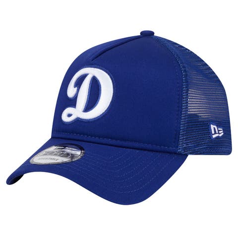 Men's New Era Royal Los Angeles Dodgers 9FORTY A-Frame Trucker Adjustable Hat