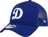 New Era Men's New Era Royal Los Angeles Dodgers 9FORTY A-Frame Trucker Adjustable Hat