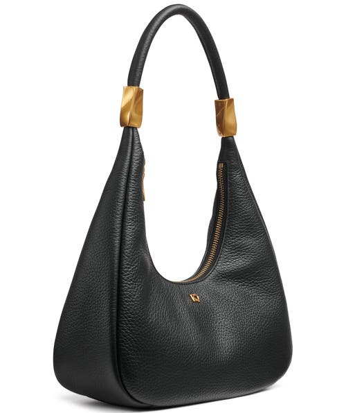 Shop Donna Karan New York Quogue Shoulder In Black/gold