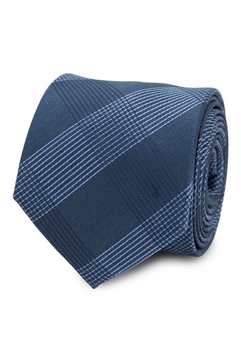 Best Dad Plaid Silk Blend Herringbone Tie, Alternate, color, BLUE