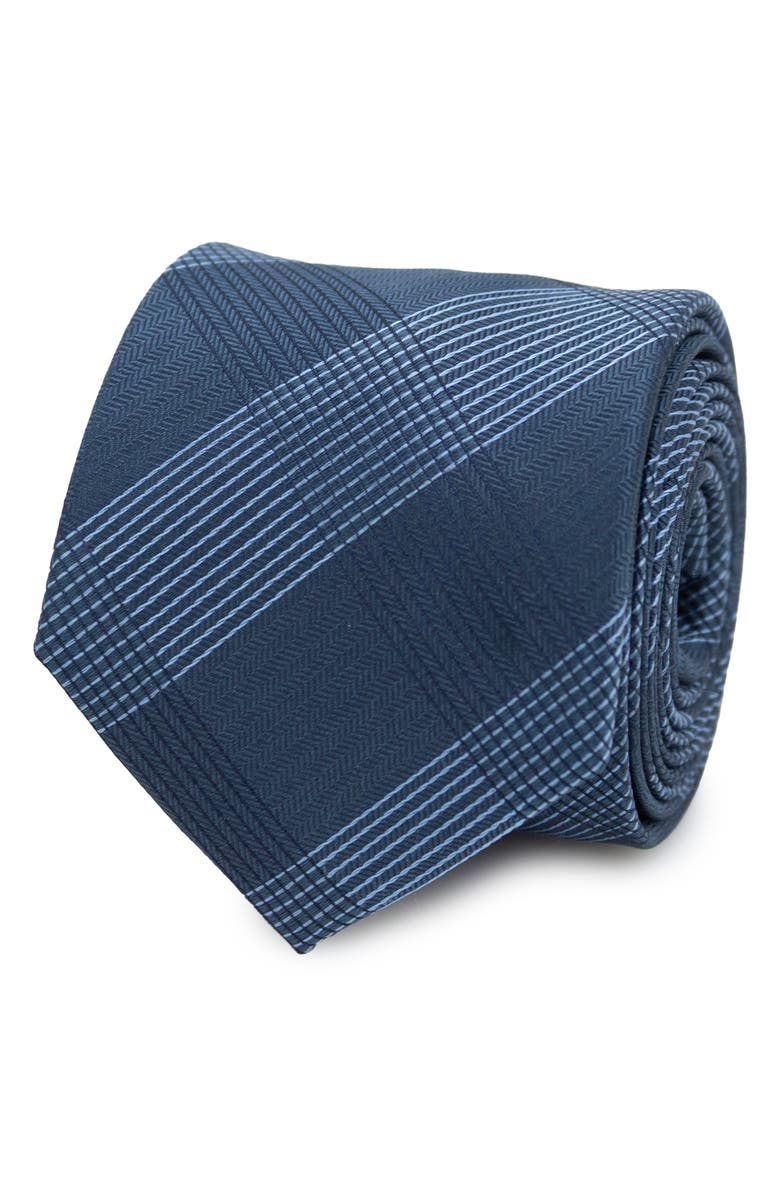 Cufflinks, Inc. Best Dad Plaid Silk Blend Herringbone Tie, Alternate, color, Blue