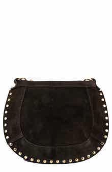 Persaman New York Adele Studded Suede Crossbody Bag
