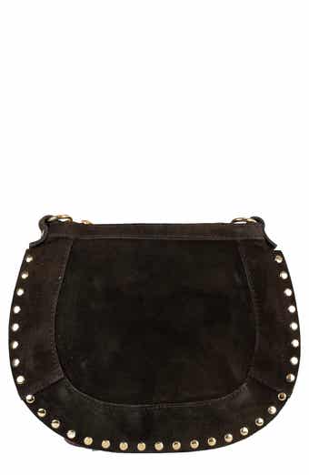 Persaman New York Adele Studded Suede Crossbody Bag