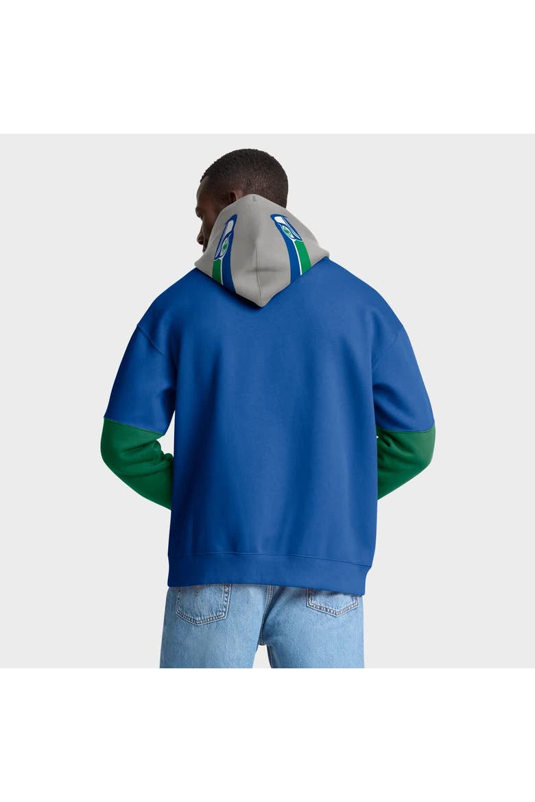 Men's Fanatics Royal Seattle Seahawks Helmet Retro Pullover Hoodie, Alternate, color, Royal