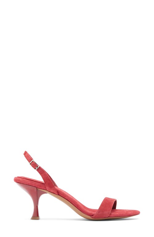 Jeffrey Campbell Augustine Slingback Sandal In Deep Red Suede