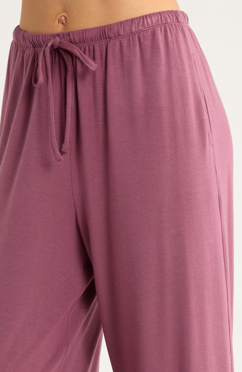 Nordstrom Moonlight Eco Lace Trim Pajamas, Alternate, color, Purple Serum