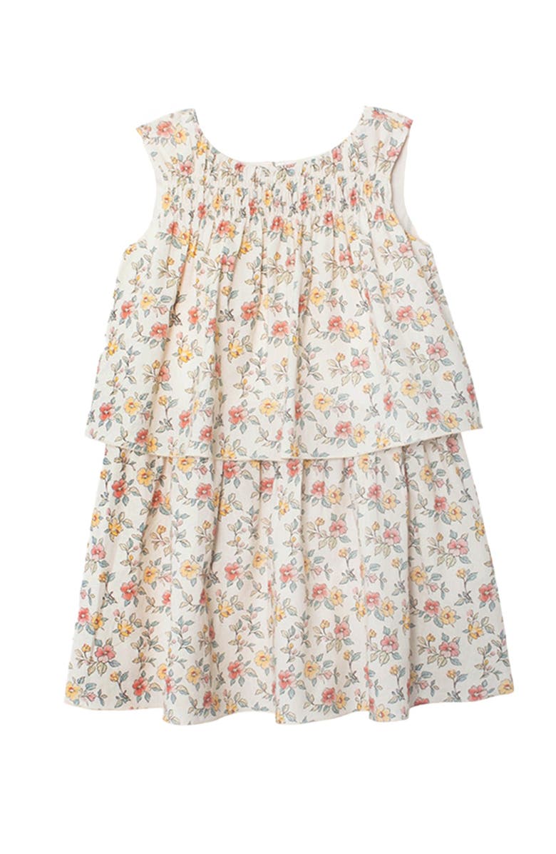 Mabel + Honey Audrey Sleeveless Dress, Main, color, Floral, Beige