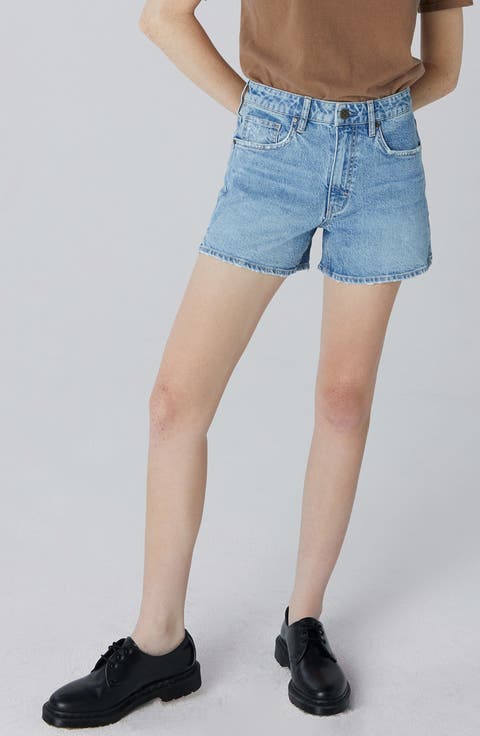 Emma Wavy Denim Shorts