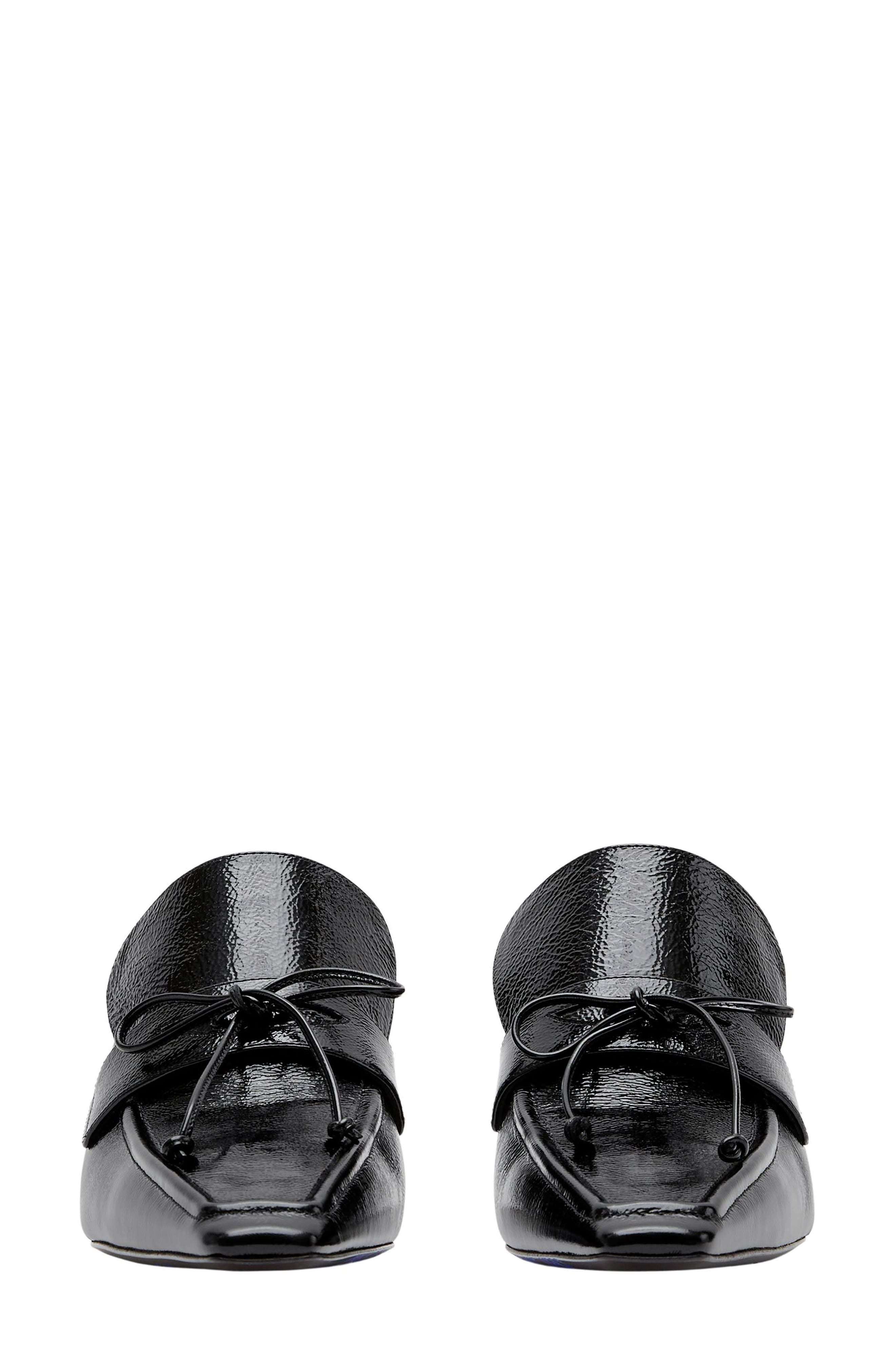 Burberry Sovereign Square Toe Kitten Heel Mule, Alternate, color, 