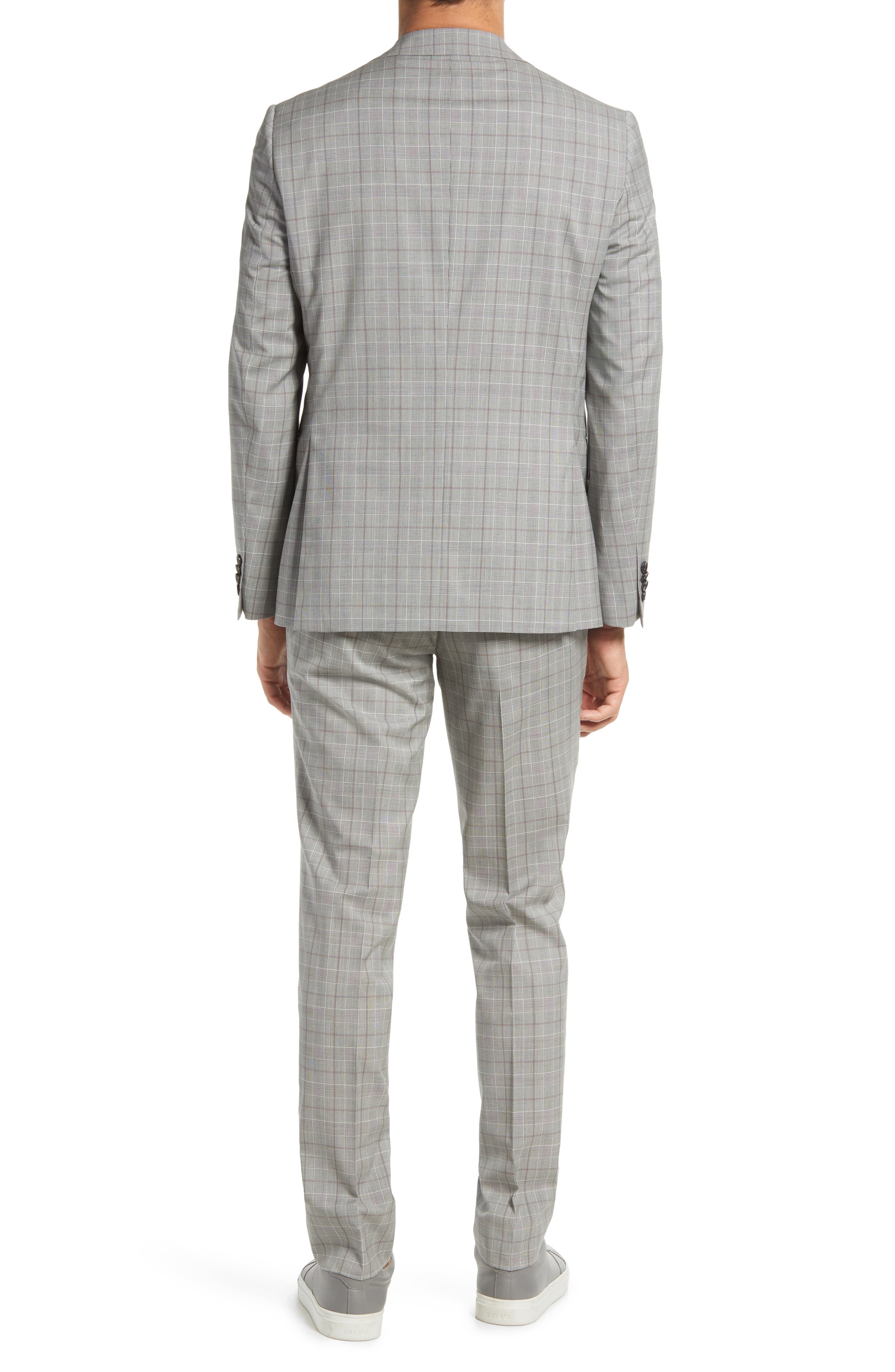 Ted Baker London Roger Extra Slim Fit Plaid Wool Suit (Men) | Nordstromrack