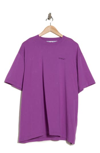 Off-white Arrows Crew-neck T-shirt In Orchid