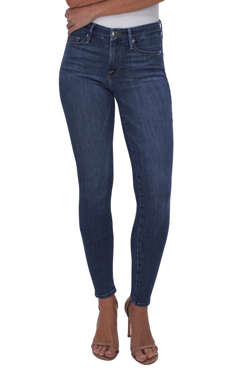 Good American Good Legs Skinny Jeans, Main, color, Blue 004