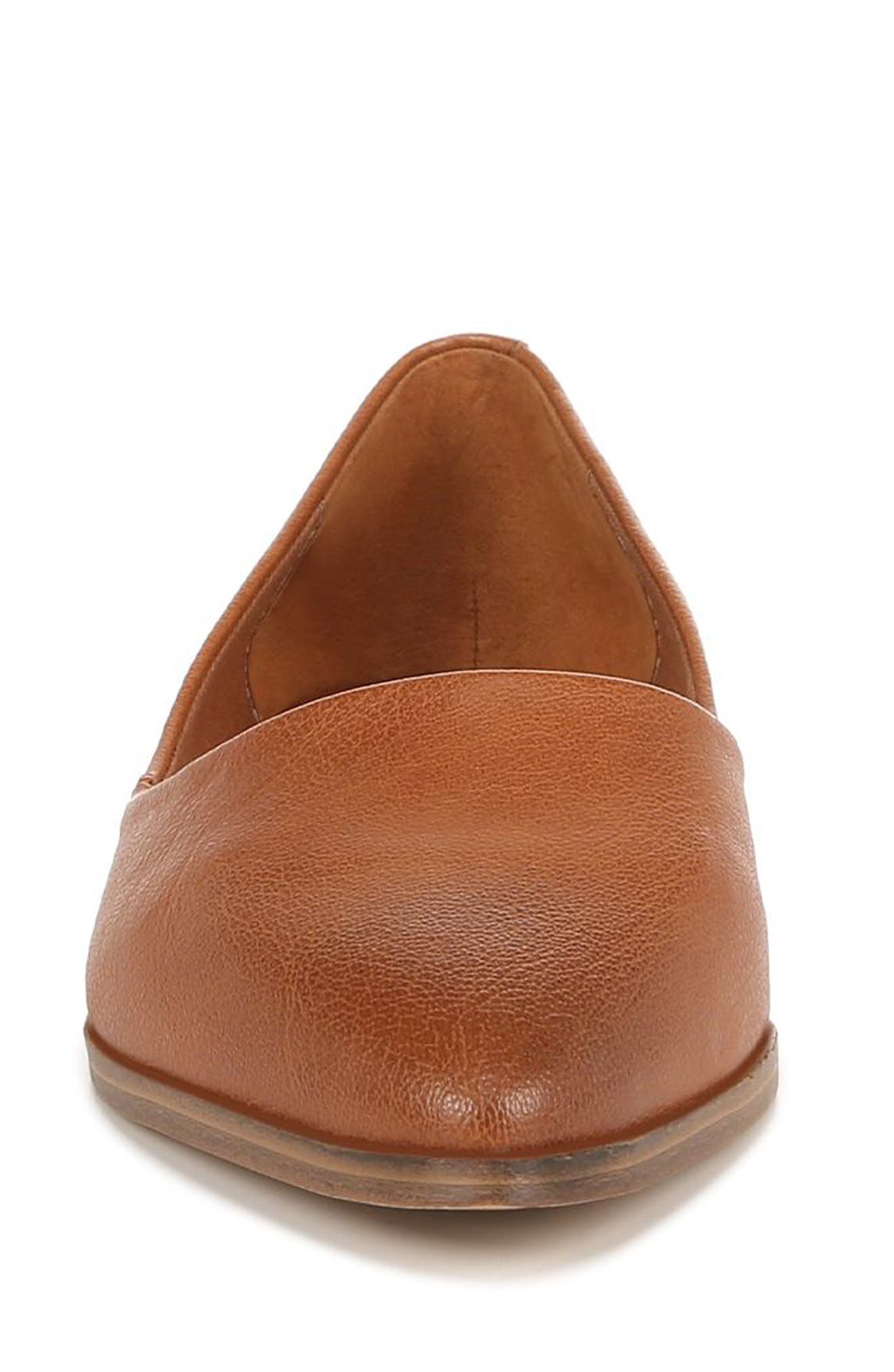 Zodiac Hill Pointed Toe Flat, Alternate, color, Cognac