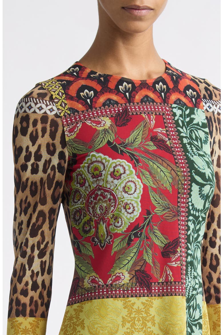 Delora Long Sleeve Minidress, Alternate, color, OFF THE GRID