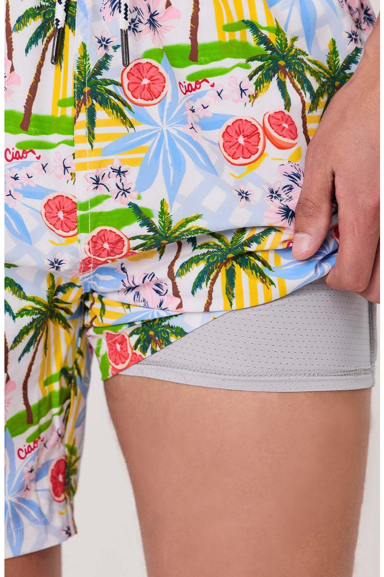 Kids' Ciao Paradiso UPF 50+ Swim Trunks, Alternate, color, BLUE