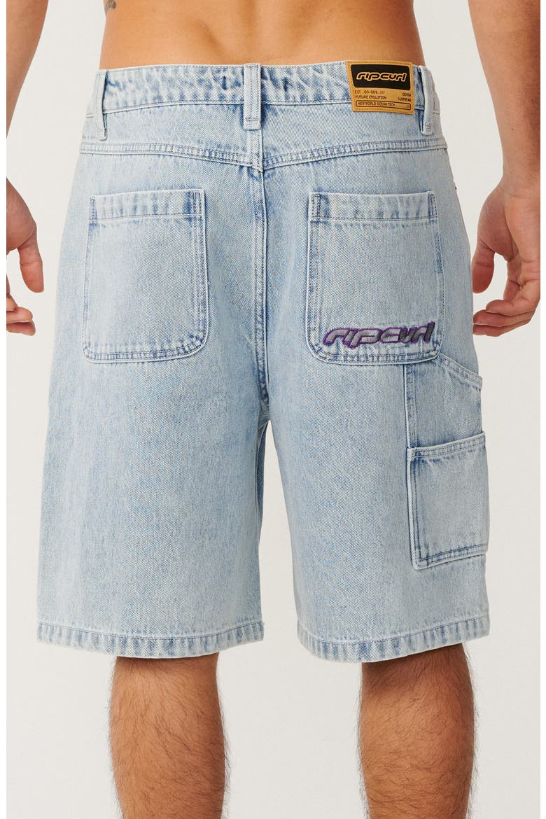Walk Denim Carpenter Shorts, Alternate, color, BLEACHED BLUE