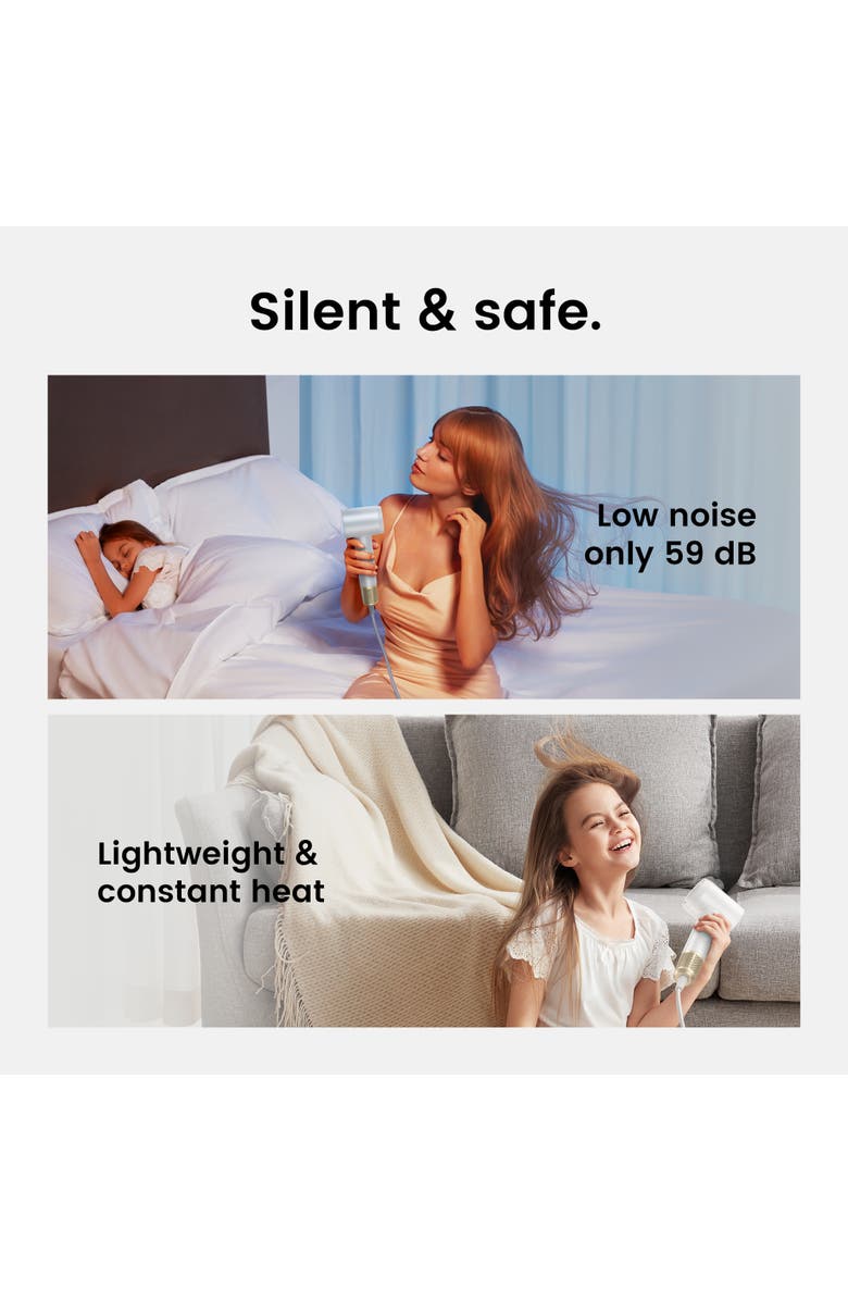 Laifen Swift Premium High-Speed Hair Dryer + Bag, Alternate, color, White