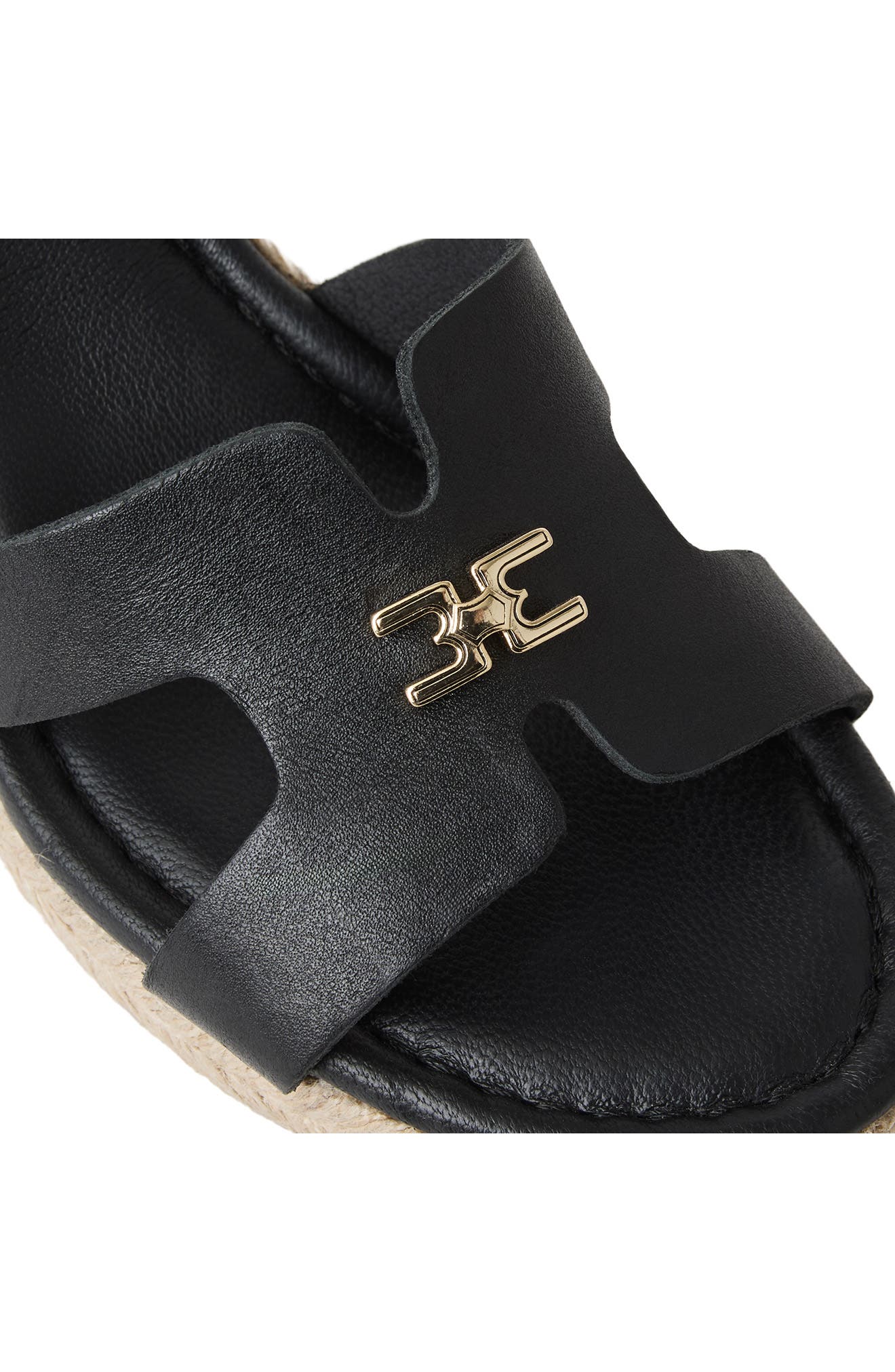 Bruno Magli Dina Ankle Strap Wedge Sandal, Alternate, color, Black Nappa